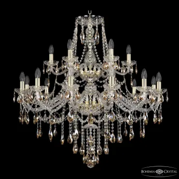 Подвесная люстра Bohemia Ivele Crystal 1415 1415/12+6/360/2d G K721