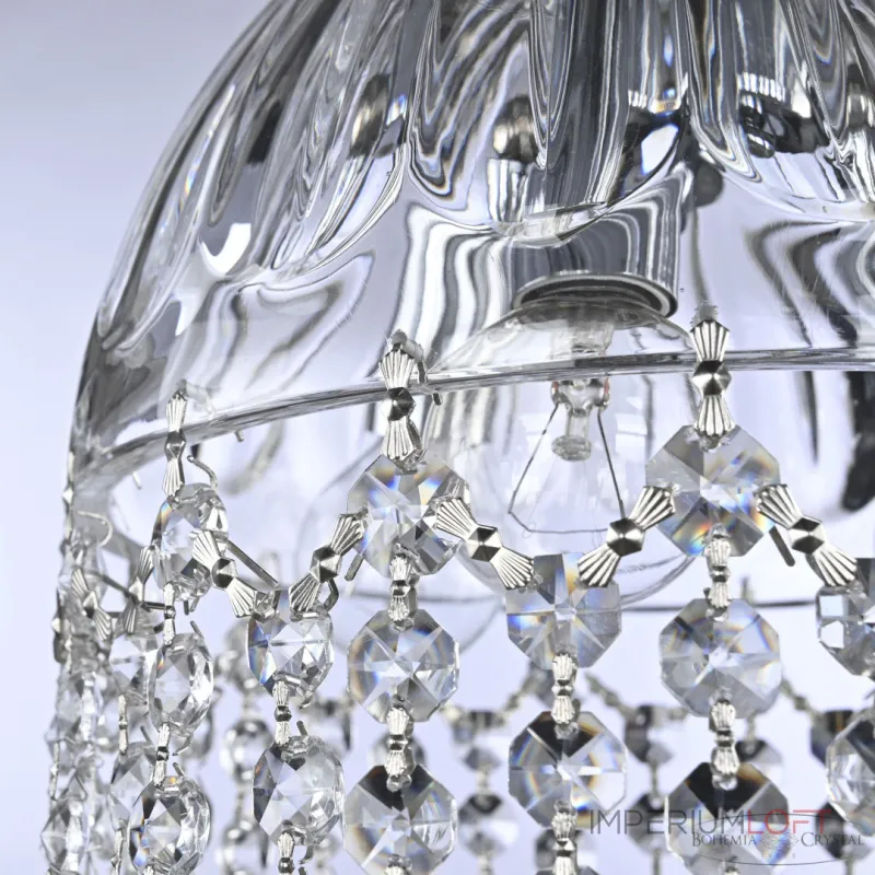 Подвесной светильник Bohemia Ivele Crystal 5478 5478/22 Ni Clear/M-1H Balls