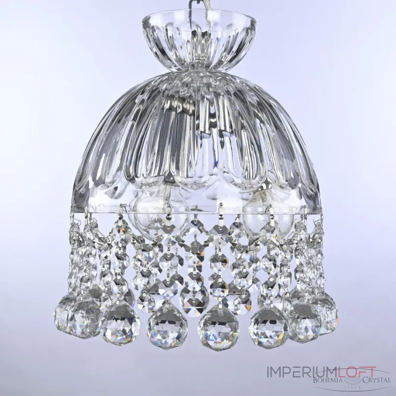Подвесной светильник Bohemia Ivele Crystal 5478 5478/22 Ni Clear/M-1H Balls