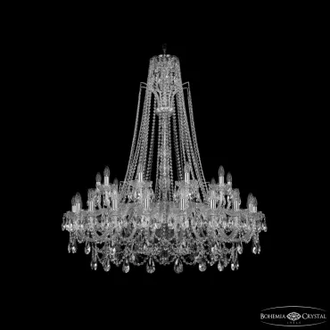 Подвесная люстра Bohemia Ivele Crystal 1411 1411/20+10/400/XL-130 Ni Подвесная люстра Bohemia Ivele Crystal 1411 1411/20+10/400/XL-130 Ni