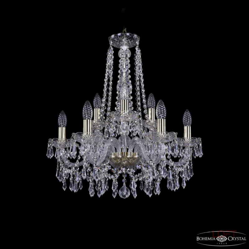 Подвесная люстра Bohemia Ivele Crystal 1403 1403/6+3/195/h-60 G Подвесная люстра Bohemia Ivele Crystal 1403 1403/6+3/195/h-60 G