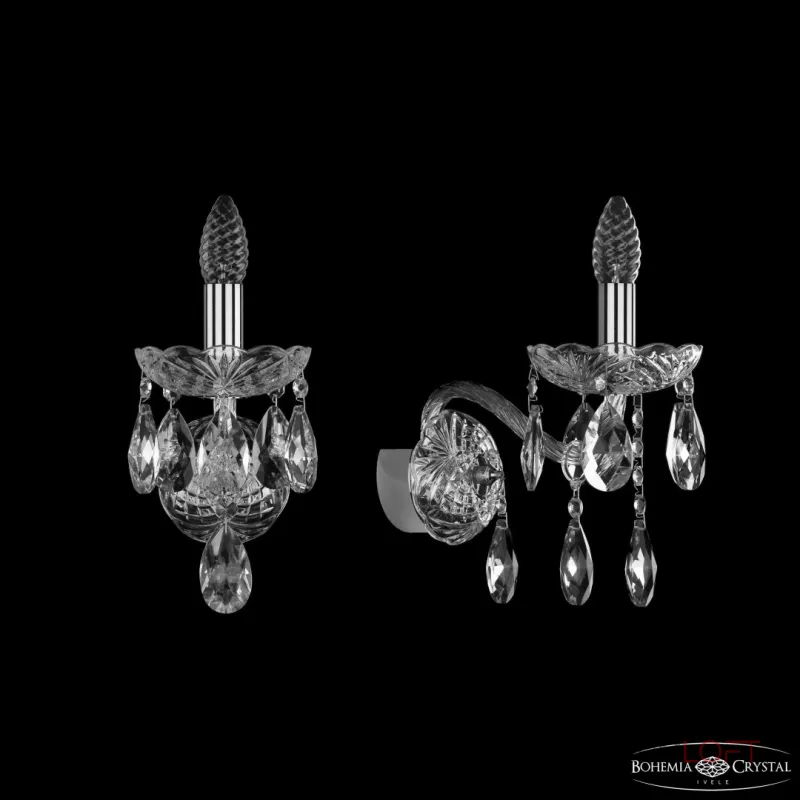 Бра Bohemia Ivele Crystal 1413 1413B/1/165/XL Ni Бра Bohemia Ivele Crystal 1413 1413B/1/165/XL Ni