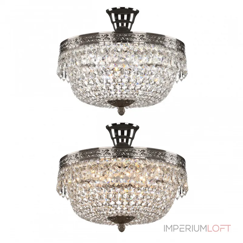 Потолочная люстра Bohemia Ivele Crystal 1901 19011/35IV/LED-DIM Ni