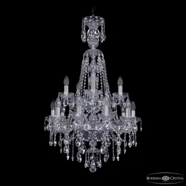 Подвесная люстра Bohemia Ivele Crystal 1415 1415/10+5/200/XL-97/2d Ni