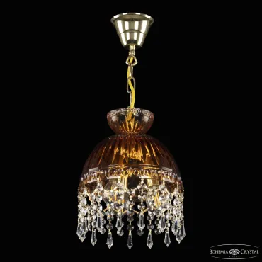Подвесной светильник Bohemia Ivele Crystal 5478 5478/22 G Amber/M-1G Drops Подвесной светильник Bohemia Ivele Crystal 5478 5478/22 G Amber/M-1G Drops