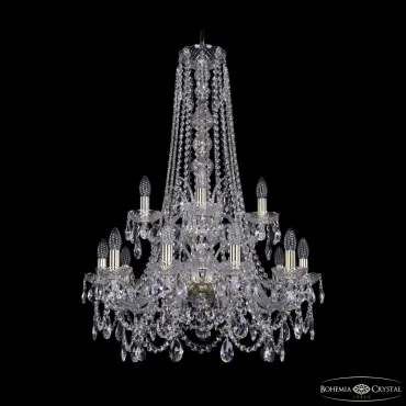 Подвесная люстра Bohemia Ivele Crystal 1411 1411/10+5/240/h-94/2d G Подвесная люстра Bohemia Ivele Crystal 1411 1411/10+5/240/h-94/2d G