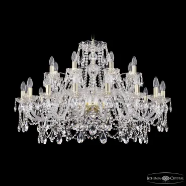 Подвесная люстра Bohemia Ivele Crystal 1411 1411/16+8/360 G Подвесная люстра Bohemia Ivele Crystal 1411 1411/16+8/360 G