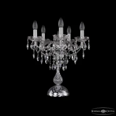 Настольная лампа Bohemia Ivele Crystal 1415 1415L/5/141-47 Ni