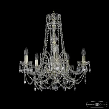 Подвесная люстра Bohemia Ivele Crystal 1411 1411/5/195/h-62 G Подвесная люстра Bohemia Ivele Crystal 1411 1411/5/195/h-62 G