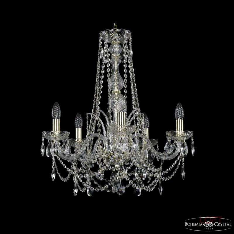 Подвесная люстра Bohemia Ivele Crystal 1411 1411/5/195/h-62 G Подвесная люстра Bohemia Ivele Crystal 1411 1411/5/195/h-62 G