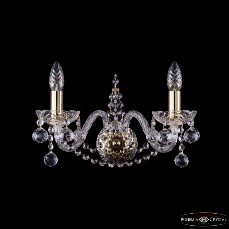 Бра Bohemia Ivele Crystal 1411 1411B/2/160 G Balls