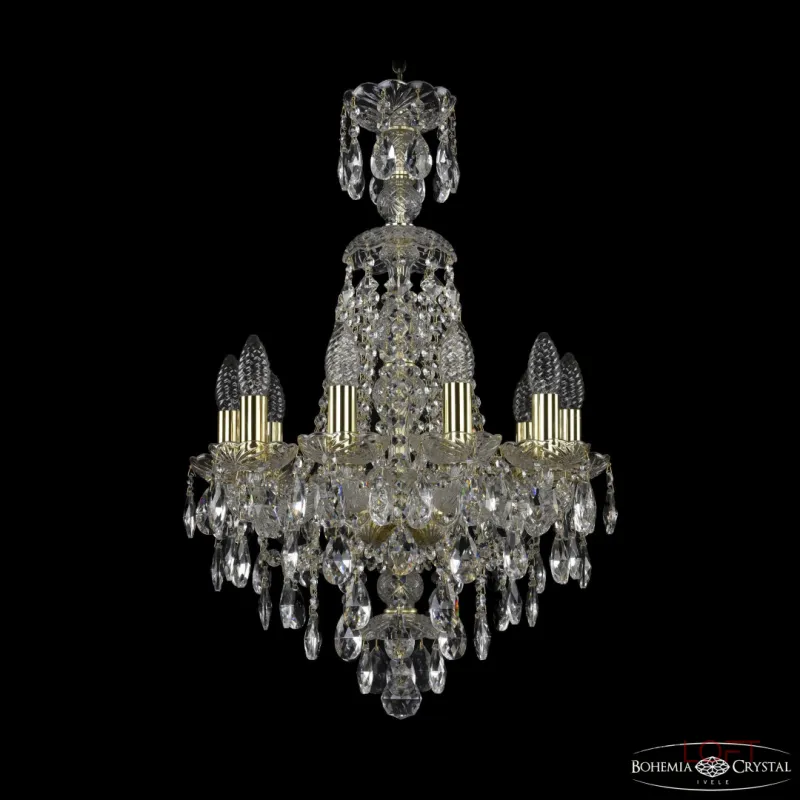 Подвесная люстра Bohemia Ivele Crystal 1415 1415/10/141/XL-66 G Подвесная люстра Bohemia Ivele Crystal 1415 1415/10/141/XL-66 G
