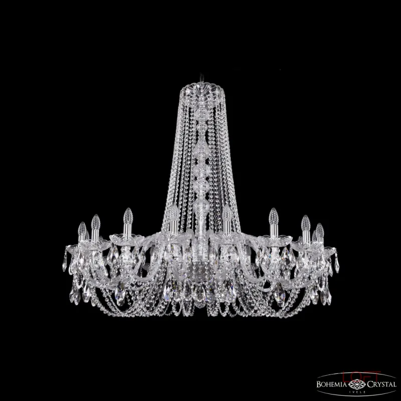Подвесная люстра Bohemia Ivele Crystal 1402 1402/18/400/h-105 Ni Подвесная люстра Bohemia Ivele Crystal 1402 1402/18/400/h-105 Ni