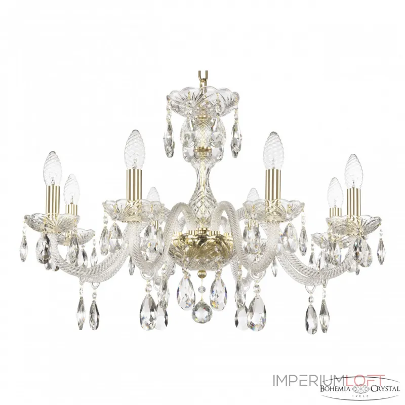 Подвесная люстра Bohemia Ivele Crystal 117 117/8/240 G Подвесная люстра Bohemia Ivele Crystal 117 117/8/240 G