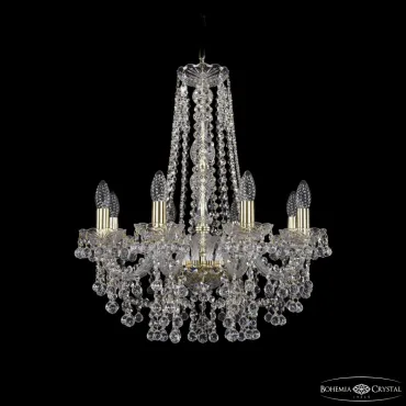 Подвесная люстра Bohemia Ivele Crystal 1409 1409/8/195/h-63 G