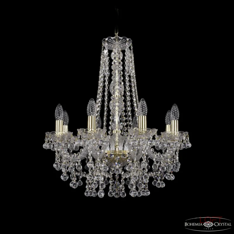 Подвесная люстра Bohemia Ivele Crystal 1409 1409/8/195/h-63 G Подвесная люстра Bohemia Ivele Crystal 1409 1409/8/195/h-63 G