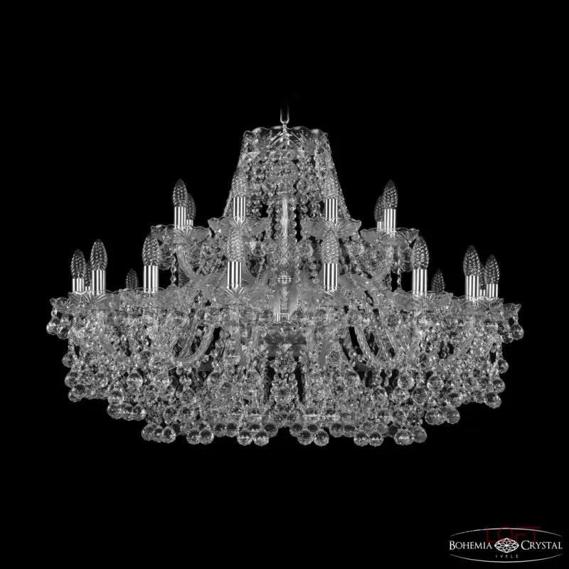 Подвесная люстра Bohemia Ivele Crystal 1409 1409/16+8/360 Ni