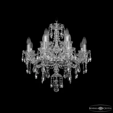 Подвесная люстра Bohemia Ivele Crystal 1415 1415/8+4/200 Ni Подвесная люстра Bohemia Ivele Crystal 1415 1415/8+4/200 Ni