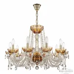 Подвесная люстра Bohemia Ivele Crystal 5402 5402/10/240 G Amber/M-1H