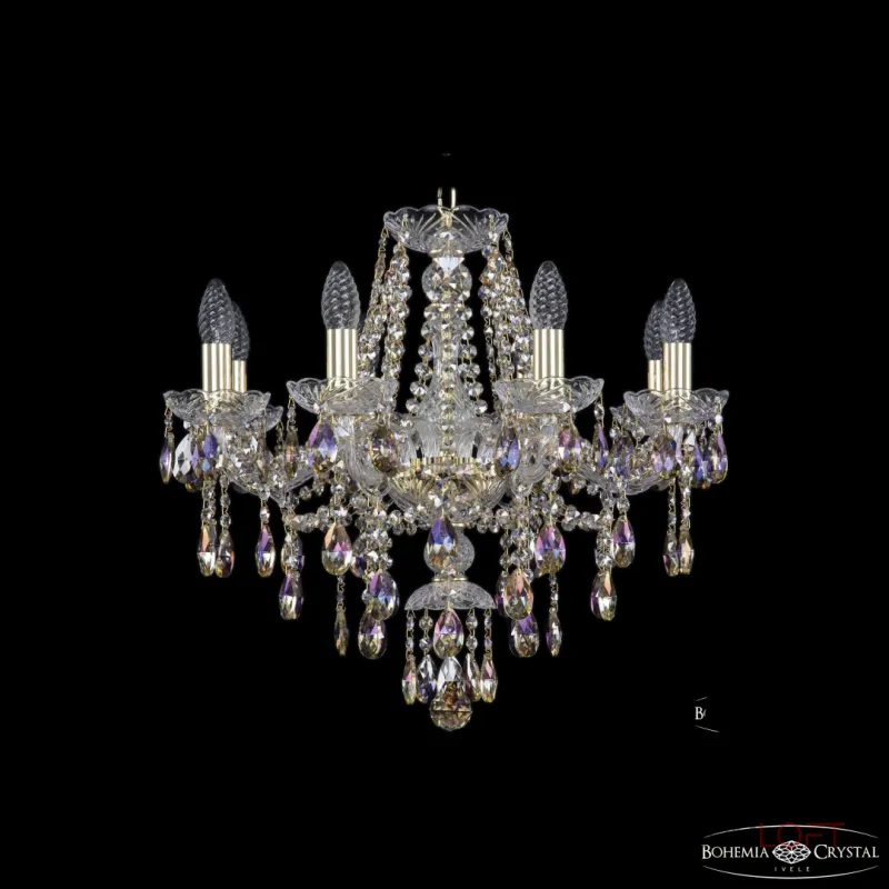 Подвесная люстра Bohemia Ivele Crystal 1415 1415/8/200 G R801 Подвесная люстра Bohemia Ivele Crystal 1415 1415/8/200 G R801