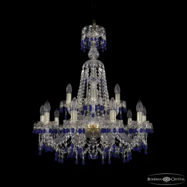 Подвесная люстра Bohemia Ivele Crystal 1410 1410/10+5/240/XL-80 G V3001