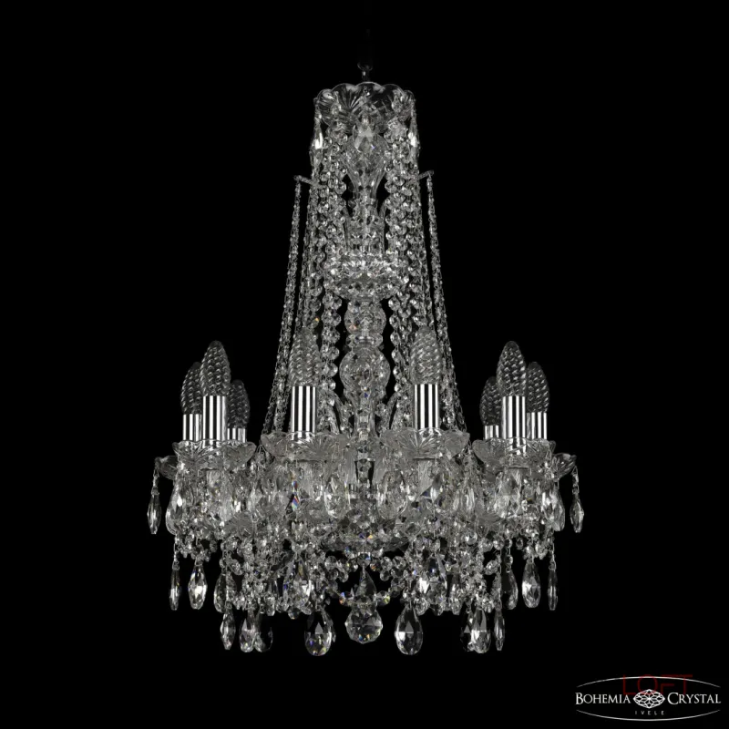 Подвесная люстра Bohemia Ivele Crystal 1411 1411/10/141/XL-66 Ni