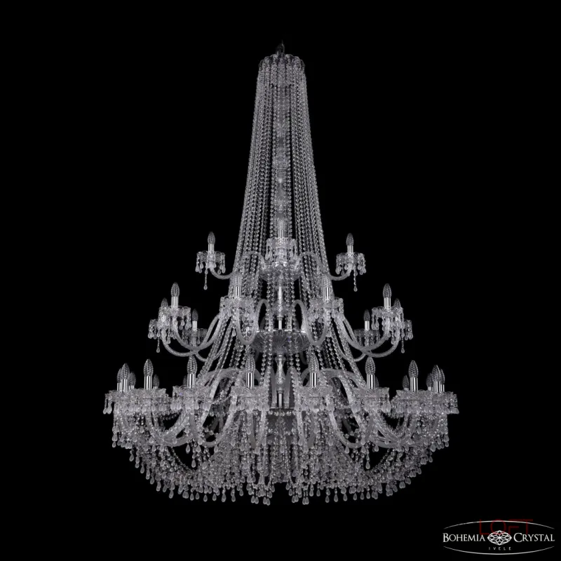 Подвесная люстра Bohemia Ivele Crystal 1410 1410/20+10+5/530/h-200/3d Ni V0300 Подвесная люстра Bohemia Ivele Crystal 1410 1410/20+10+5/530/h-200/3d Ni V0300