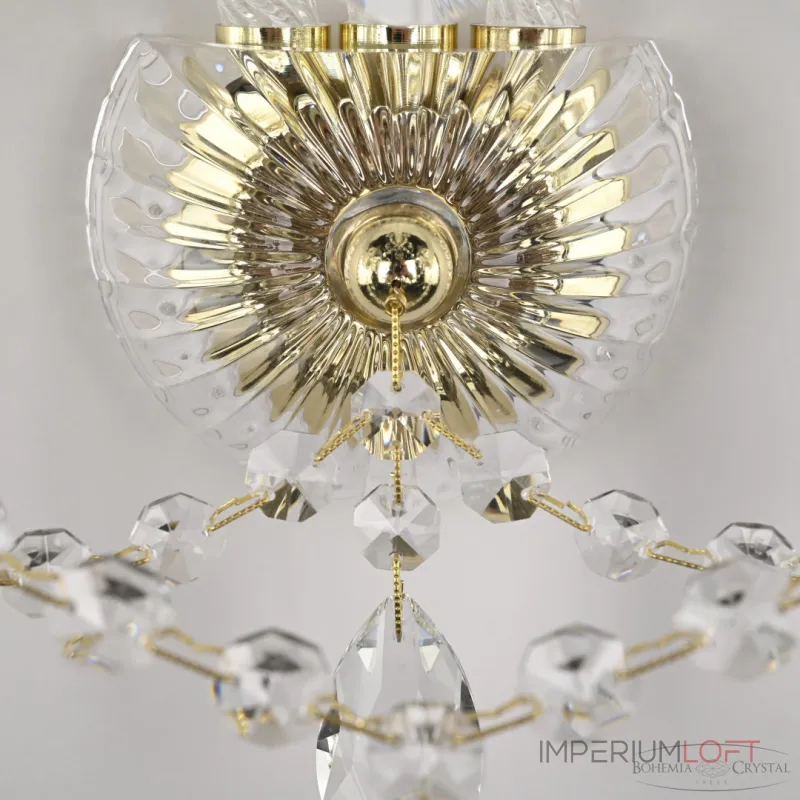 Бра Bohemia Ivele Crystal 5413 5413B/2+1/165 G Clear/M-1G Бра Bohemia Ivele Crystal 5413 5413B/2+1/165 G Clear/M-1G