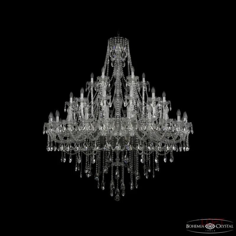 Подвесная люстра Bohemia Ivele Crystal 1415 1415/24+12+6/530 Ni