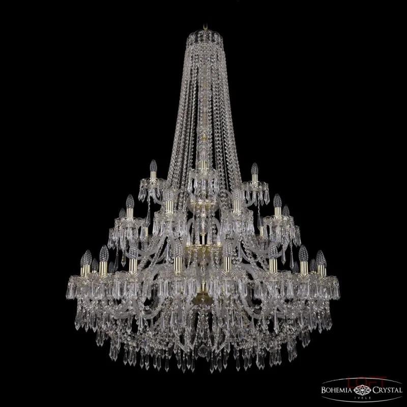 Подвесная люстра Bohemia Ivele Crystal 1403 1403/20+10+5/400/h-160/3d G