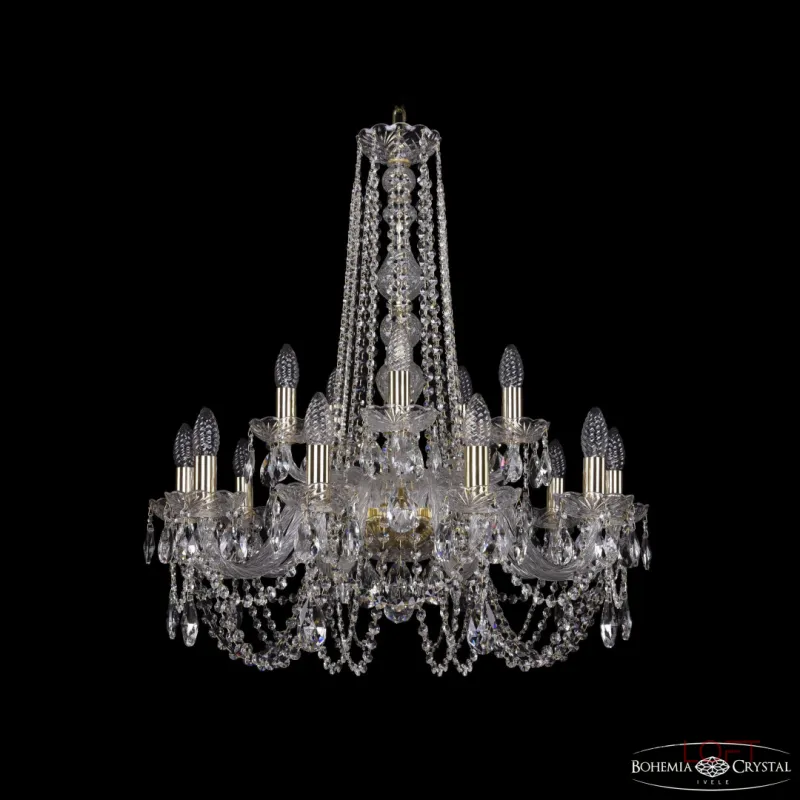 Подвесная люстра Bohemia Ivele Crystal 1402 1402/10+5/240/h-75 G Подвесная люстра Bohemia Ivele Crystal 1402 1402/10+5/240/h-75 G