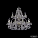Подвесная люстра Bohemia Ivele Crystal 1409 1409/10+5/240/2d G