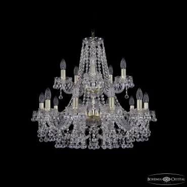 Подвесная люстра Bohemia Ivele Crystal 1409 1409/10+5/240/2d G