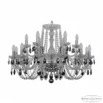 Подвесная люстра Bohemia Ivele Crystal 1402 1402/12+6/300 Ni K731