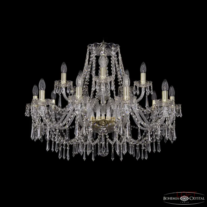 Подвесная люстра Bohemia Ivele Crystal 1403 1403/10+5/300 G