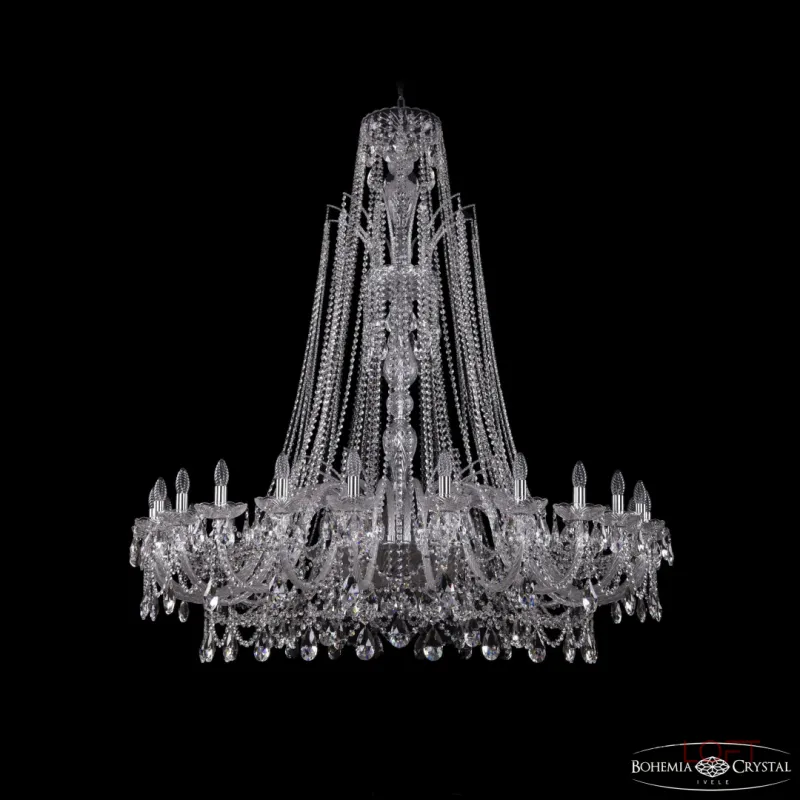 Подвесная люстра Bohemia Ivele Crystal 1411 1411/24/530/XL-163 Ni