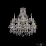 Подвесная люстра Bohemia Ivele Crystal 1403 1403/10+5/195/2d G