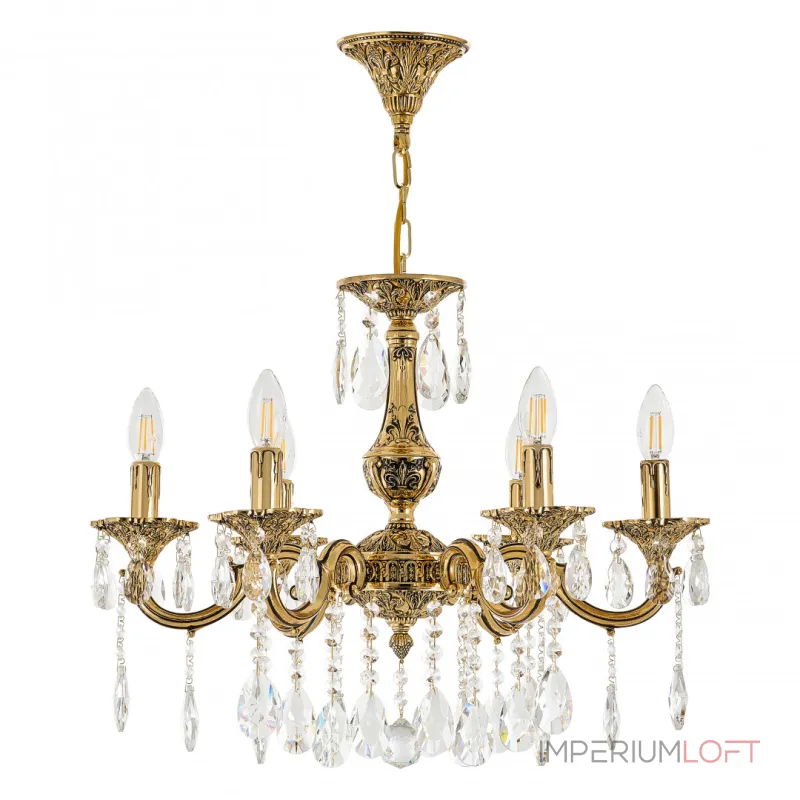 Подвесная люстра Bohemia Ivele Crystal AL7801 AL78101/6/175 A GB Подвесная люстра Bohemia Ivele Crystal AL7801 AL78101/6/175 A GB