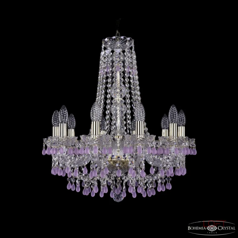 Подвесная люстра Bohemia Ivele Crystal 1410 1410/10/195/h-60 G V7010 Подвесная люстра Bohemia Ivele Crystal 1410 1410/10/195/h-60 G V7010
