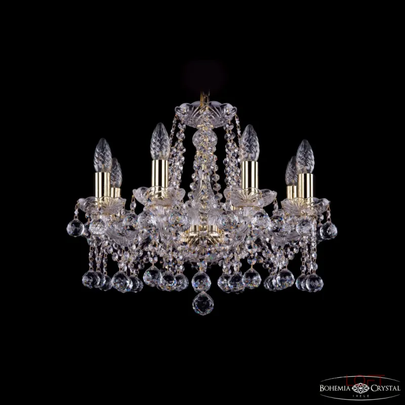 Подвесная люстра Bohemia Ivele Crystal 1413 1413/8/165 G Balls