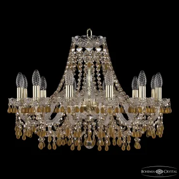 Подвесная люстра Bohemia Ivele Crystal 1410 1410/12/240 G V1003 R721
