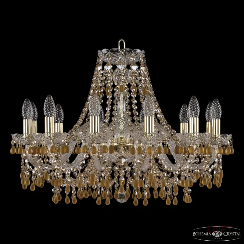 Подвесная люстра Bohemia Ivele Crystal 1410 1410/12/240 G V1003 R721