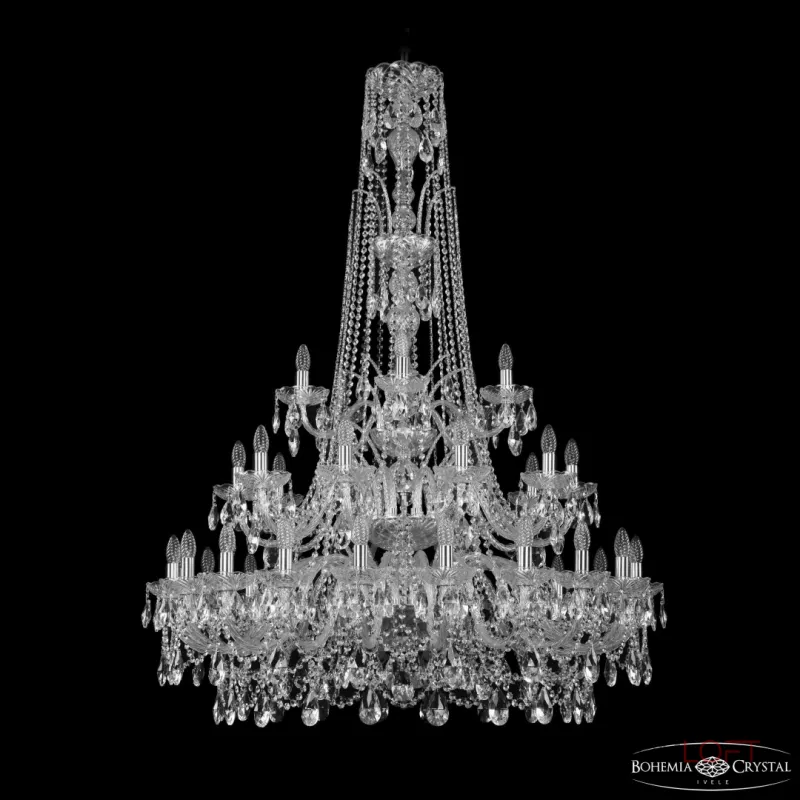 Подвесная люстра Bohemia Ivele Crystal 1411 1411/20+10+5/400/XL-155/3d Ni