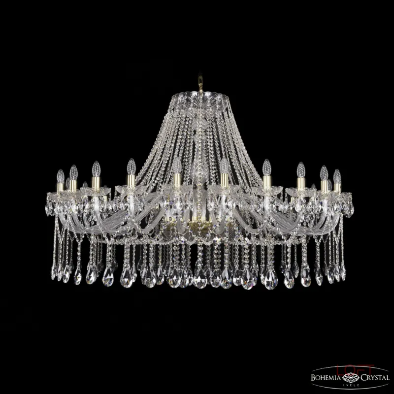 Подвесная люстра Bohemia Ivele Crystal 1413 1413/24/530 G