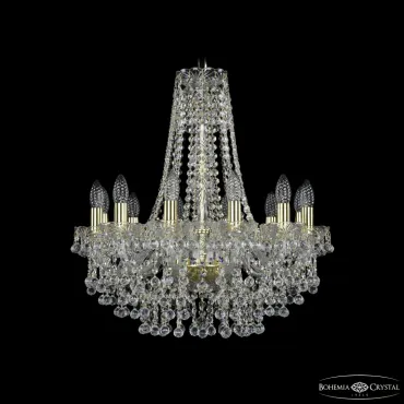 Подвесная люстра Bohemia Ivele Crystal 1409 1409/12/195/h-63 G Подвесная люстра Bohemia Ivele Crystal 1409 1409/12/195/h-63 G