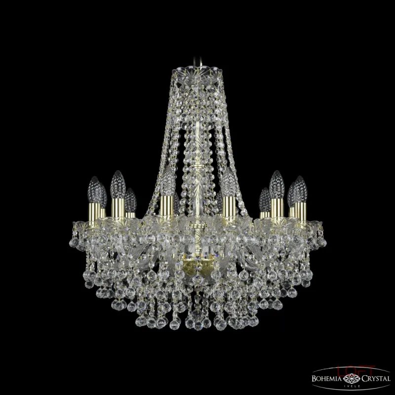 Подвесная люстра Bohemia Ivele Crystal 1409 1409/12/195/h-63 G Подвесная люстра Bohemia Ivele Crystal 1409 1409/12/195/h-63 G