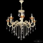 Подвесная люстра Bohemia Ivele Crystal AL7901 AL79101/8/250 B WMG P Amber/M-1F