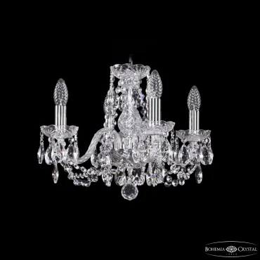 Подвесная люстра Bohemia Ivele Crystal 1402 1402/4/141 Ni Подвесная люстра Bohemia Ivele Crystal 1402 1402/4/141 Ni