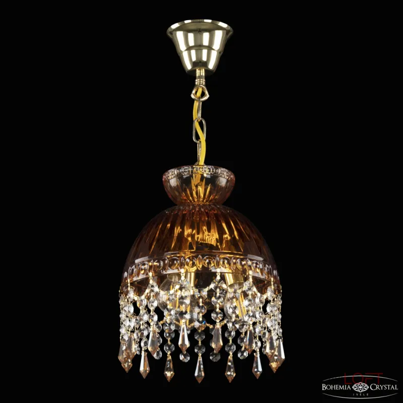 Подвесной светильник Bohemia Ivele Crystal 5478 5478/22 G Amber/M-1G Drops K721 Подвесной светильник Bohemia Ivele Crystal 5478 5478/22 G Amber/M-1G Drops K721