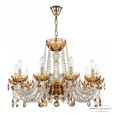 Подвесная люстра Bohemia Ivele Crystal 5402 5402/10/240 G Amber/M-1H K721